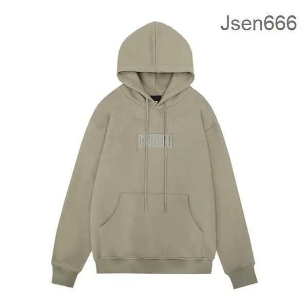 Kith Hoodie Heren Designer Hoodie Luxe Hoody Hoodies voor Mannen Sweatshirts Dames Trui Katoen Letter Lange Mouw Mode Capuchon Herenkleding GEMR