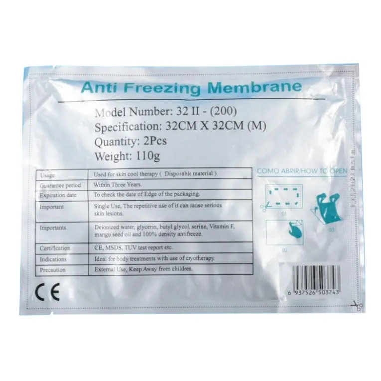 Autres soins de santé de haute qualité pour éviter les engelures Membrane anti-protectrice Cryo Slim Pad Gel