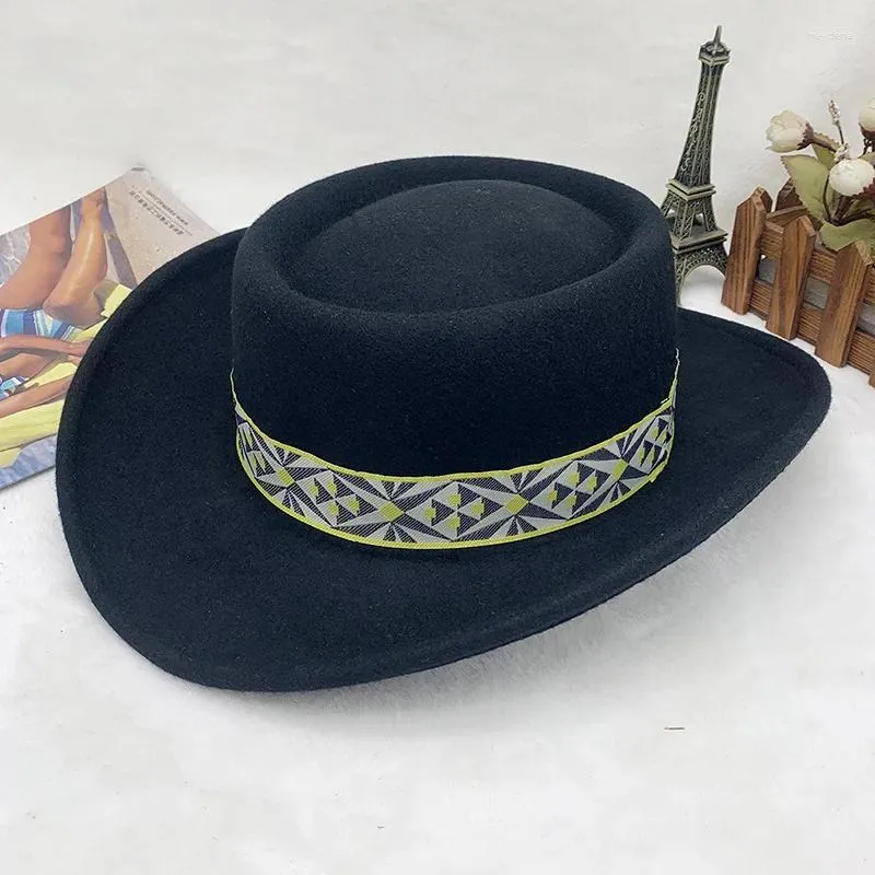 Bérets en laine douce pour hommes, chapeaux Fedora élégants, casquettes de Jazz, robe de soirée de mariage, feutre formel, casquette Mujer