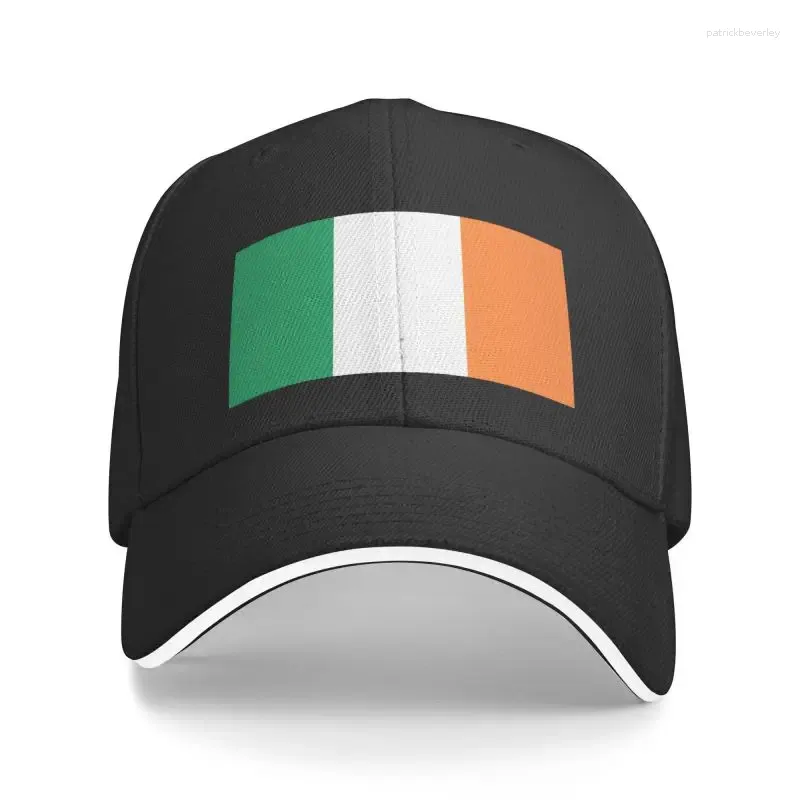 Berets spersonalizowana flaga irlandzkiej czapki baseballowej sporty mężczyznom Regulowana matka tata lato lato