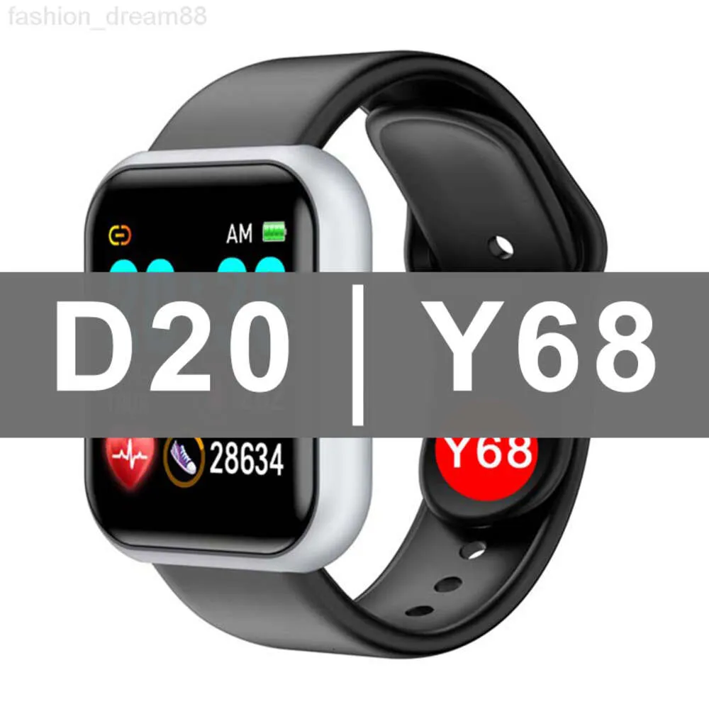 Toppsäljare D20 Sport Smartwatch Y68 Blodtryck Smart armband Hjärtfrekvensövervakning Armband Smart Watch