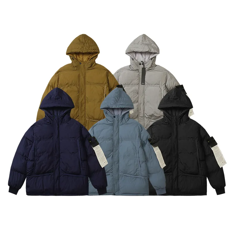 giacca cappotto da uomo designer Giacca da volo invernale piumino riflettente in cotone varsity Giacche punk nylon impermeabile caldo Cappotti da punzonatura Ricamo bussola medaglia invernale