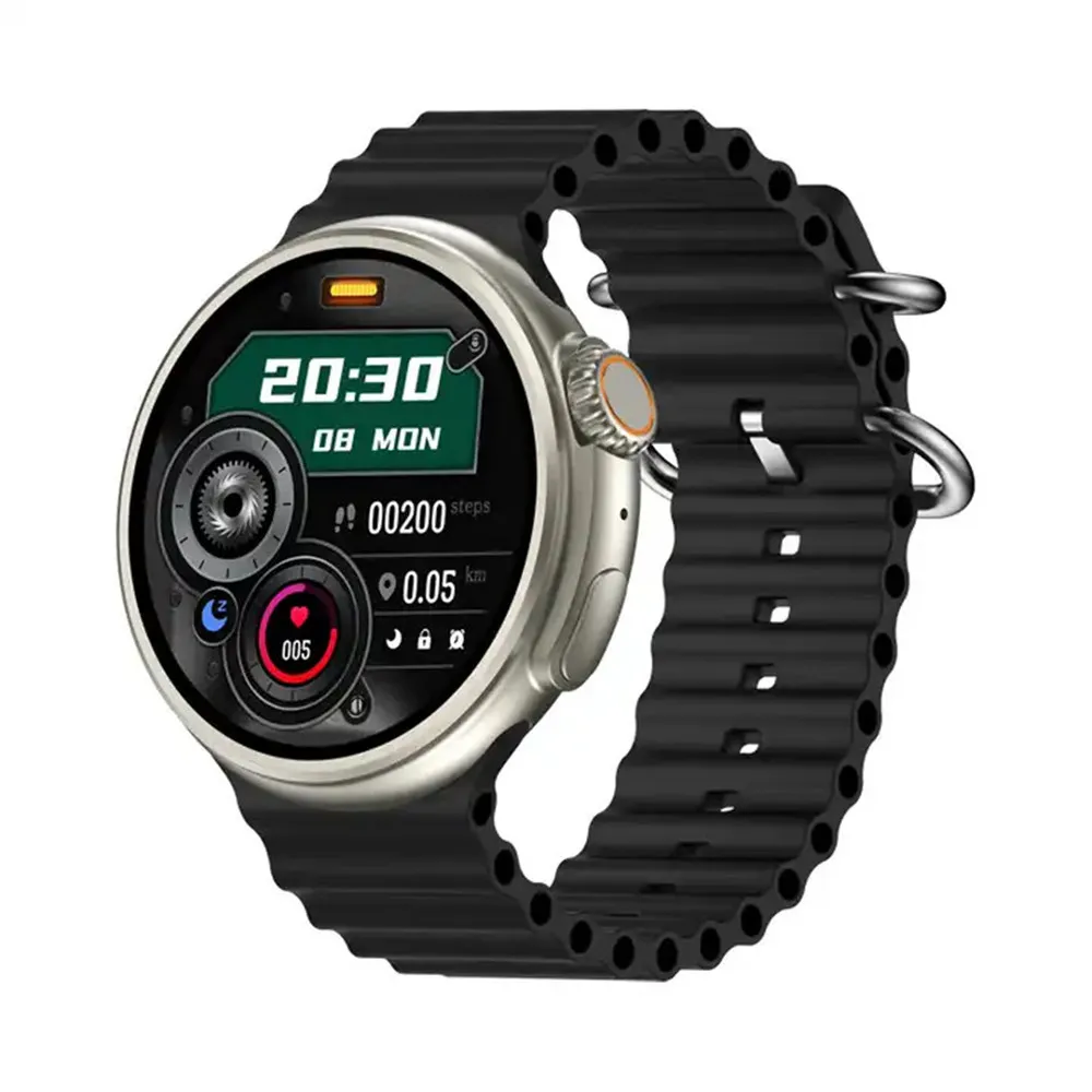 Z78 Ultra Smartwatch Rotante chiamata BT Reloj Smart Watch con ricarica wireless Monitoraggio della frequenza cardiaca della pressione sanguigna