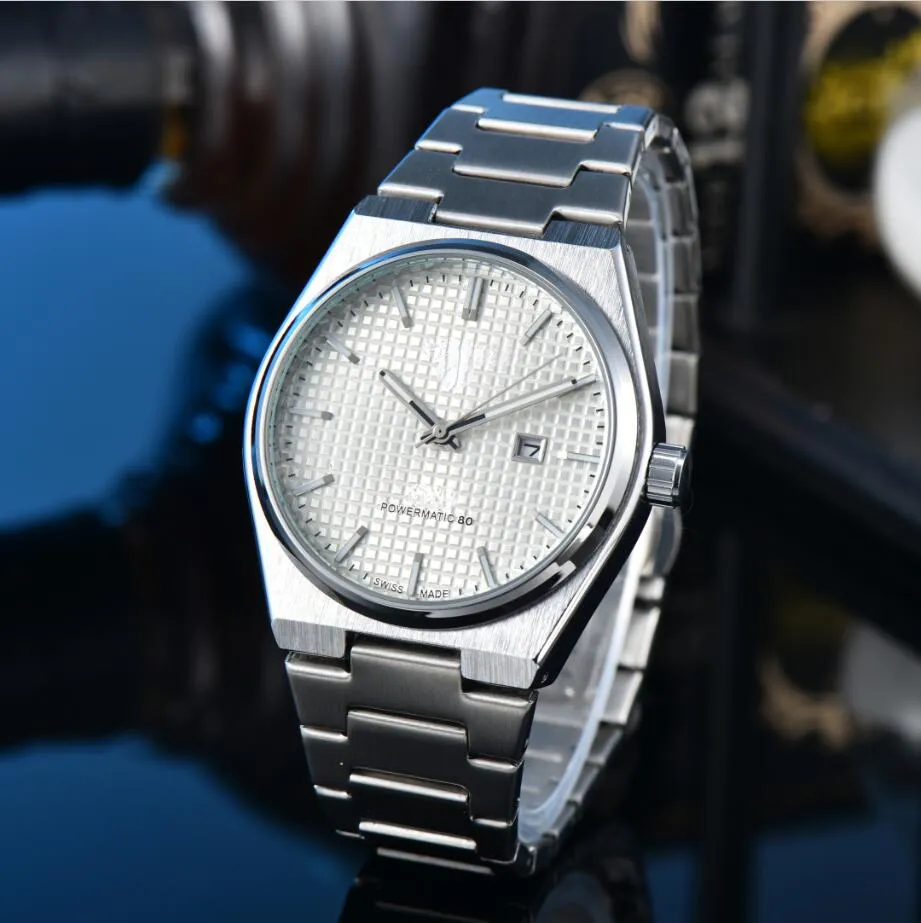 Fashion Brand WristWatches Men's watches Quality quartz Movement Watch Luxury wrist-watch Steel Strap classics 1853 PRX powermatic 80 watches bracelet High gifts