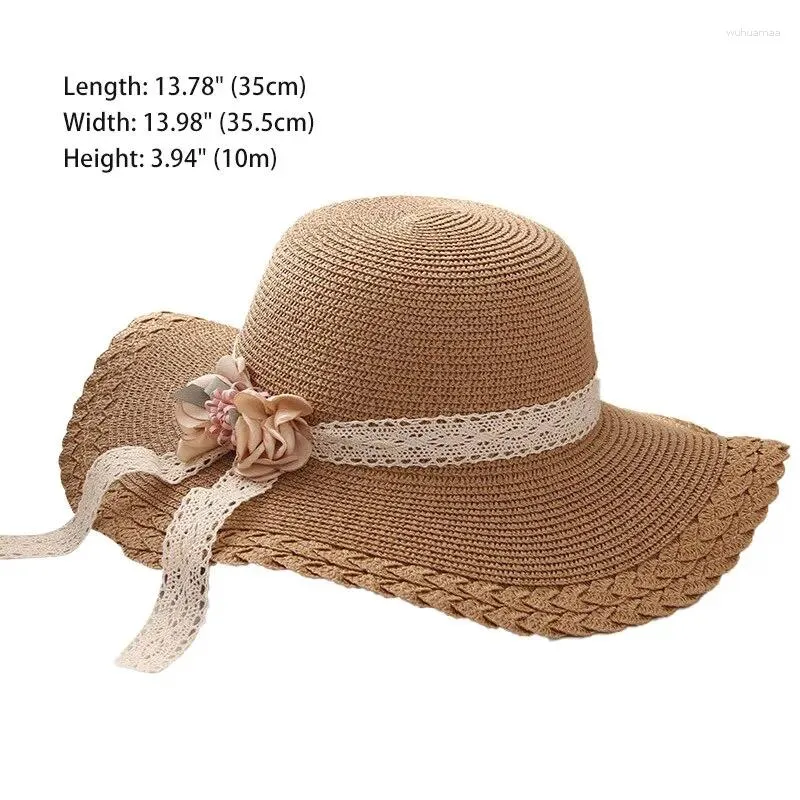 Flower Lace Straw Hat With Flowers For Girls Perfect For Outdoor Sun  Protection, Beach Vacation And Cool Style From Wuhuamaa, $7.92