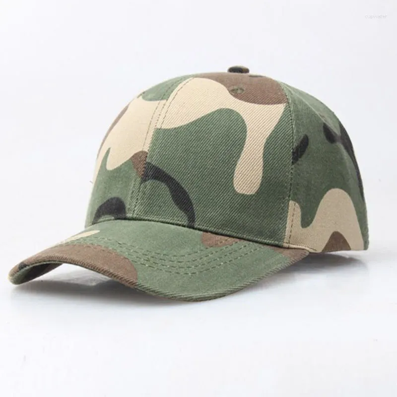 Ball Caps Unisex Verstelbare Zonnebrandcrème Camouflage Baseball Cap Vrouwen Vrije tijd Mannen Outdoor Jacht Jungle Hoed Sport Hoeden