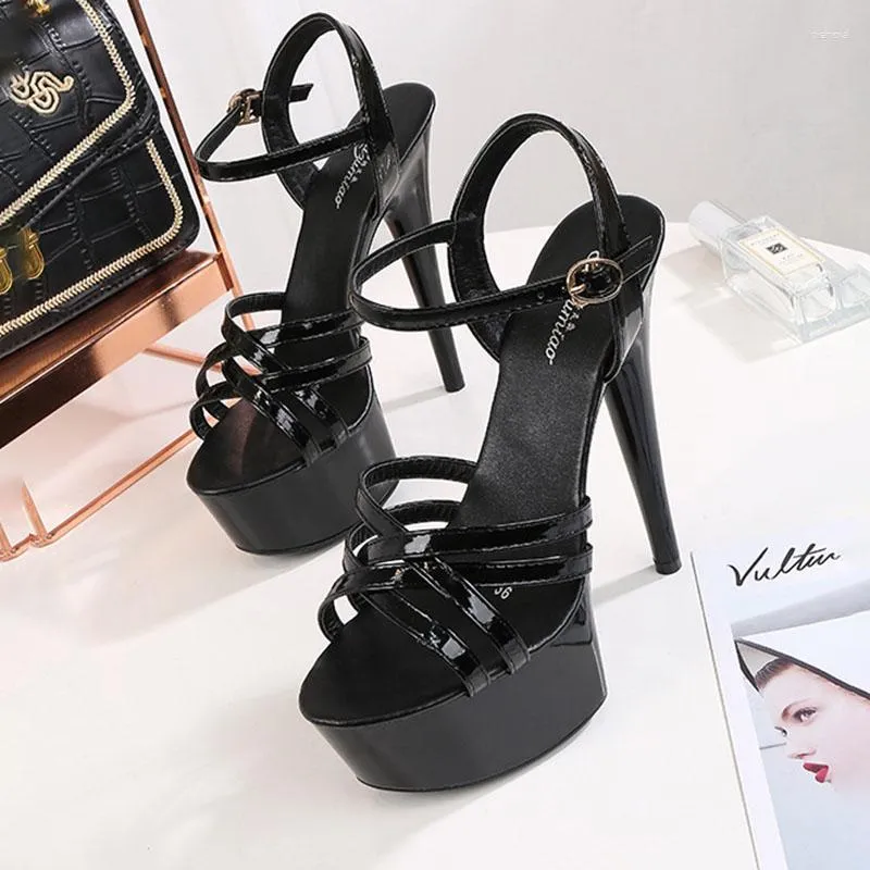 Sandali 2023 sandali estivi moda sexy tacchi alti stiletto piattaforma impermeabile scarpe romane discoteca donna
