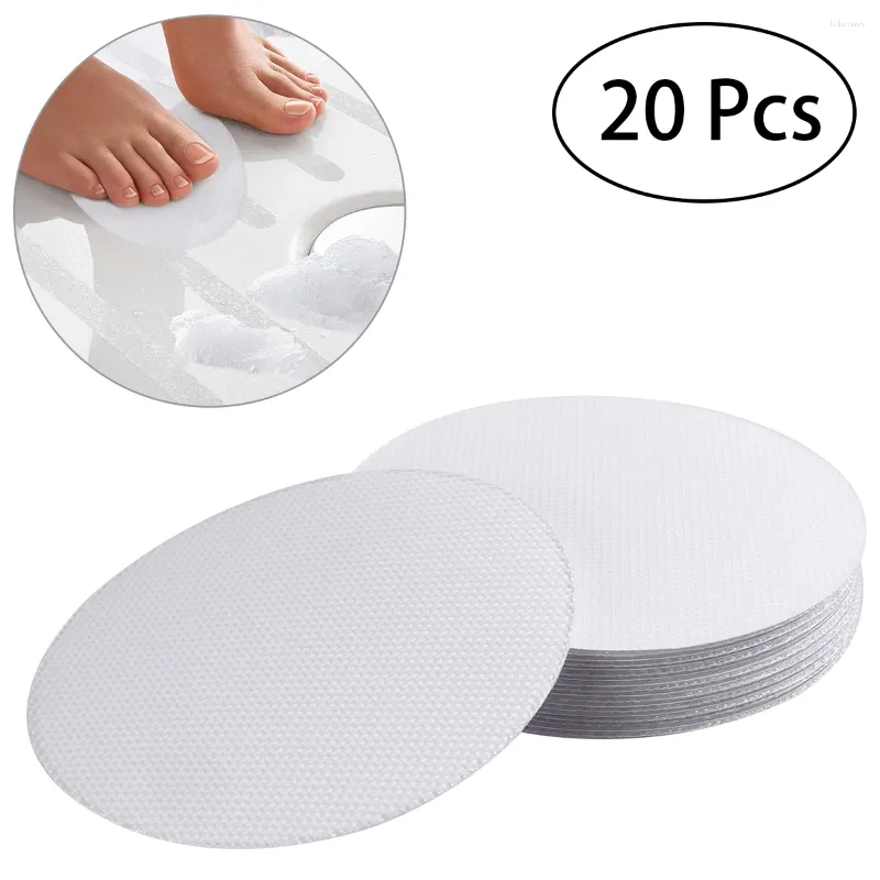 Bath Mats OUNONA 20PCS 10CM PEVA Anti-slip Discs Tape Non Stickers For Tubs And Shower Safety Tread Bathtubs Accessories