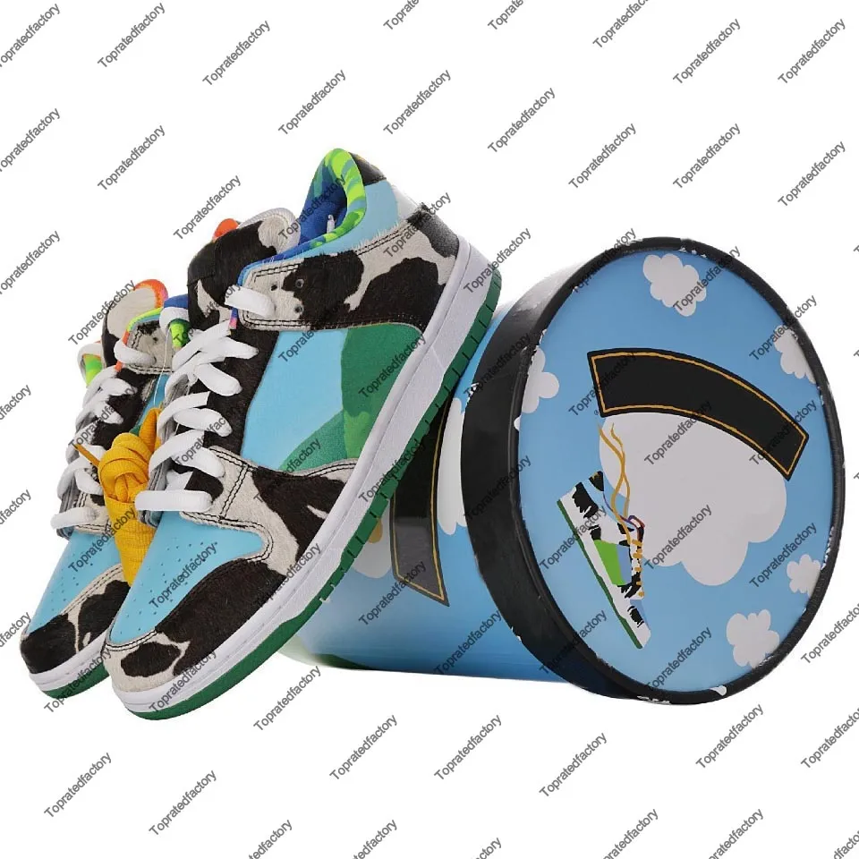 Low Ben Chunky Avec Bo?�te De Cr?�me Glac?�e Sp?�ciale Chaussures De Skate Pour Hommes Jerrys Skates 