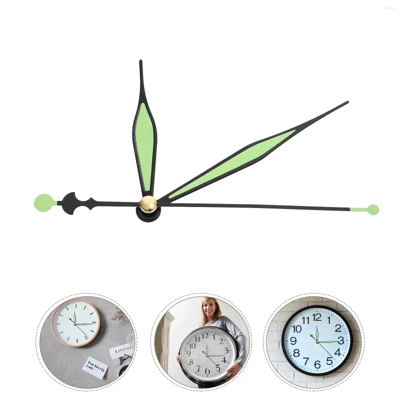 Klockor Tillbehör 10 Uppsättningar Lysande Hands Clock Works Replacement Kit Pointer Parts Reparation Aluminium