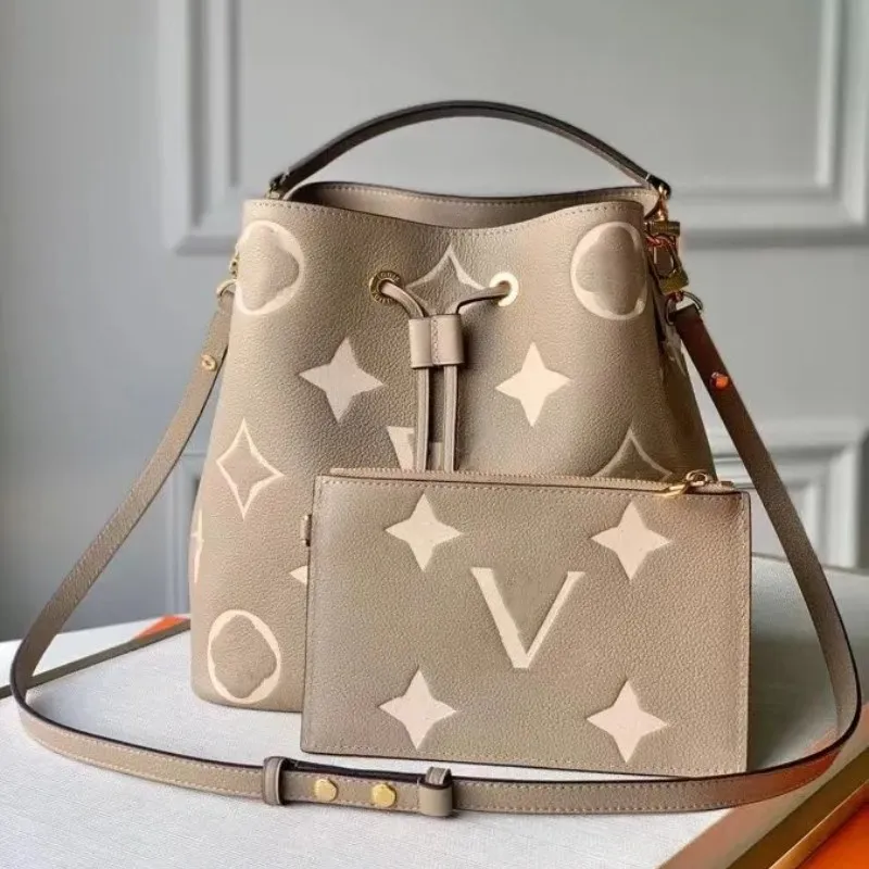 Neonoe kova çantası moda çanta çantası kabartmalı mektup graind orijinal deri omuz crossbody çantaları çiçek baskısı çizme taban çanta ayarlanabilir kayış