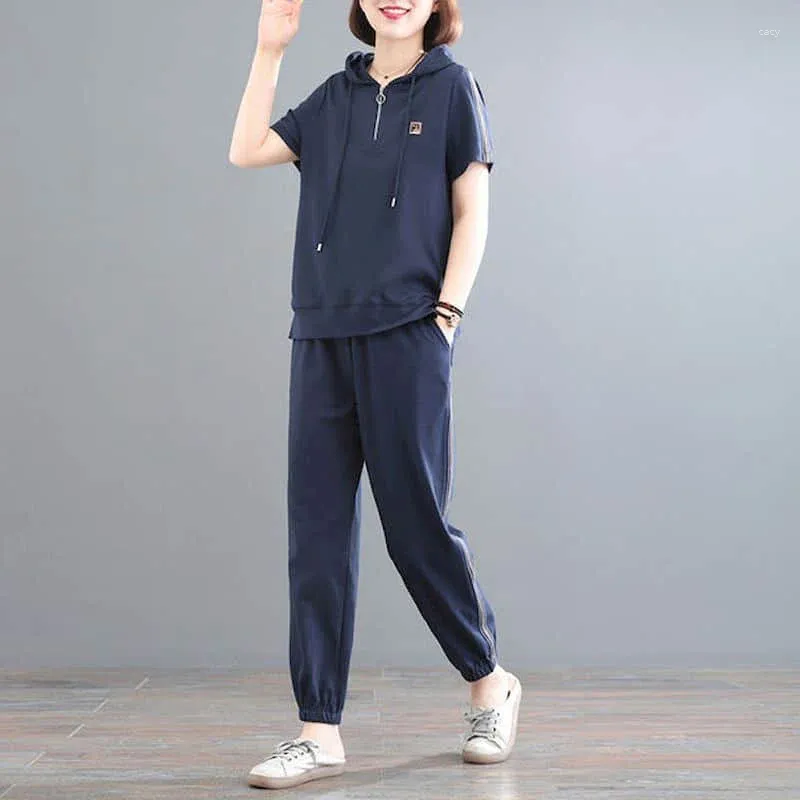 Tracksuit women oversized hoodie and harem pants, Plus size