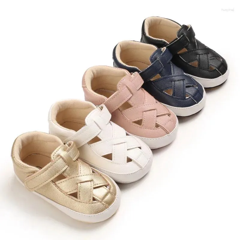 Sandaler 2023 Född Baby Boys Girls Fashion Summer Hollow Out Shoes Spädbarn First Walker Anti Slip