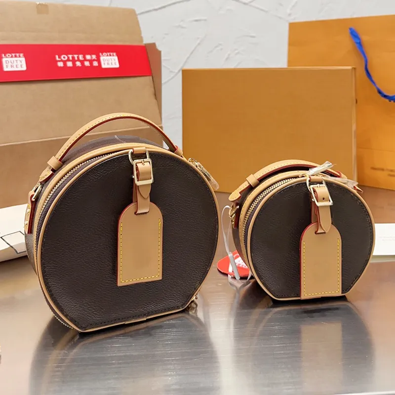 VL Canvas Leather Circular Bag Women s Round Boite Clutch Tote Luxury Designer Mini Handbag Crossbody France 2024
