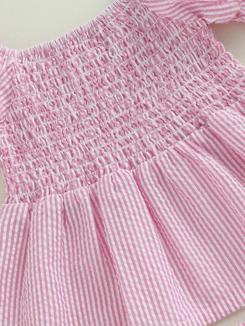 Kleidungssets Baby Mädchen Blumendruck Rüschenärmel Strampler mit passendem Stirnband und Schleife Shorts 2-teiliges Outfit-Set