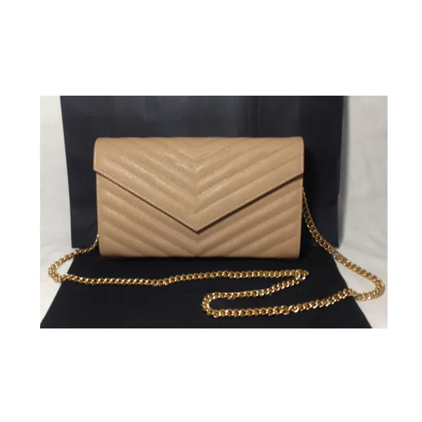 CASSANDRE MATELASSE CHAIN WALLET SL 377828 in caviar leather WOC , NOT SOLD SEPARATELY ! Customer order.ssl