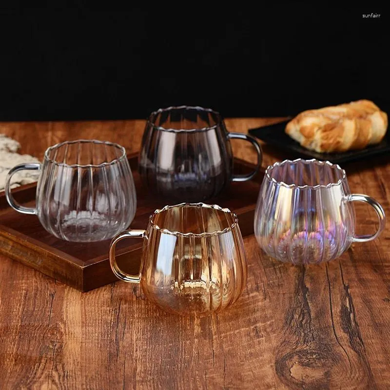 Wine Glasses 400ml Glass Coffee Cup Whiskey Tea Thermal Heat Resistant Cocktail Vodka S Mug Drinkware Tumbler Mugs