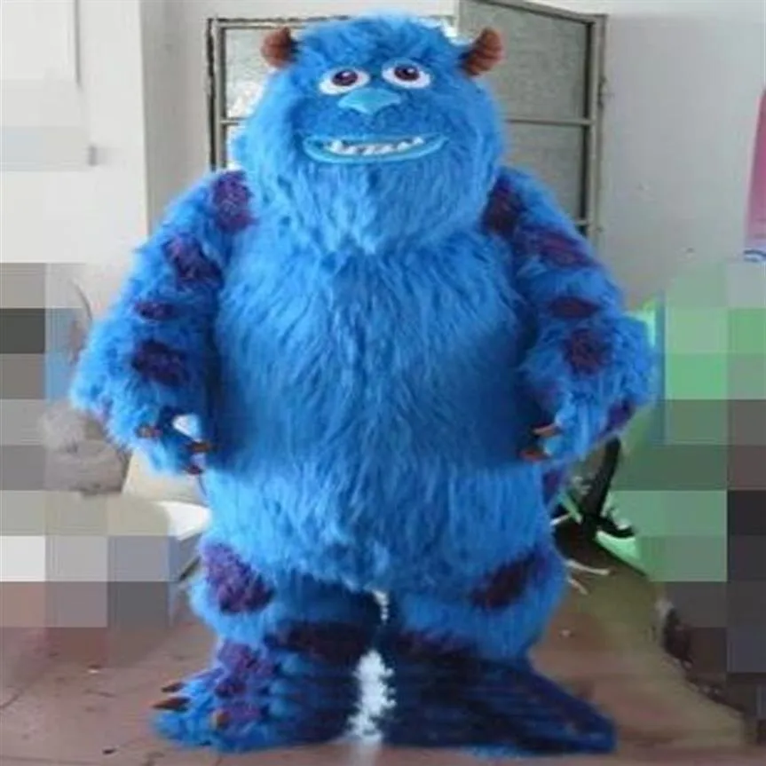 2019 fabriek blauw monster stripfiguur mascotte kostuum voor volwassenen278q