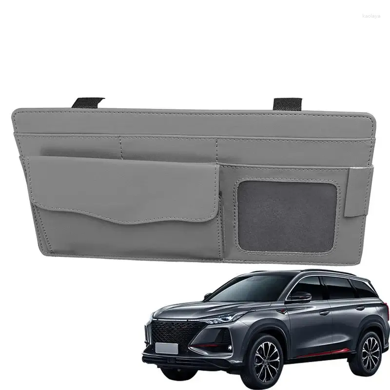 Organisateur de voiture visière carte poche Organization multi-fonctionnel Automobile stockage fournitures pour lunettes portefeuille cartes