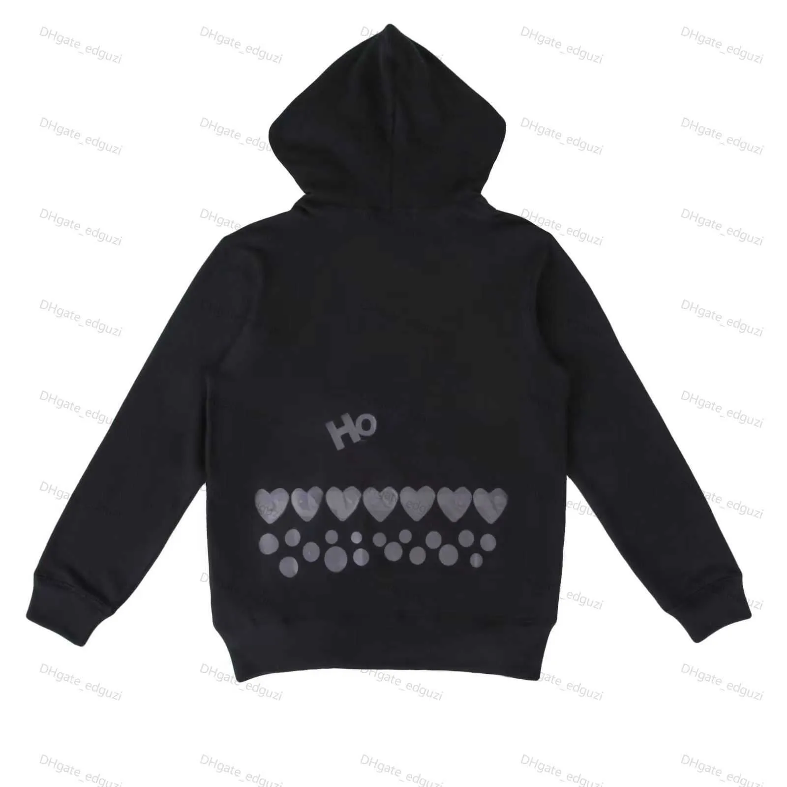 Heren Hoodies Sweatshirts Designer Heren Hoodies Com Des Garcons PLAY Zwart Sweatshirt CDG Rood Hart Hoodie Maat S-XL c33