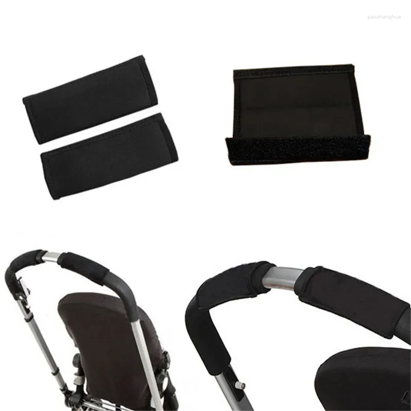 Barnvagnsdelar 2 st/ställ in baby accessoarer vagnens främre handtag barnvagn neopren bebek arabasi tejp stötfångare bar täcke accessoire poussette