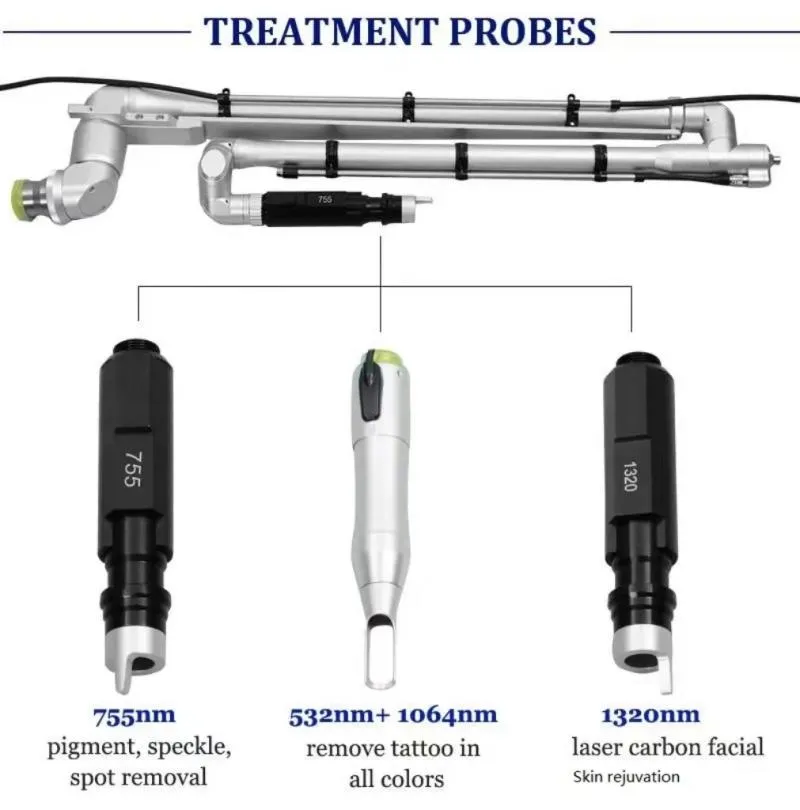 Professional Pico Picosecond Laser Machine Lazer Tattoo Removal 755nm Cynosure Freckle Spot Pigmentation Melasma Acne Treatment