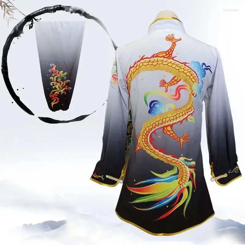 Комплекты одежды 2023, детская китайская форма для боевых искусств, цветная традиционная тренировка с длинными рукавами LE085