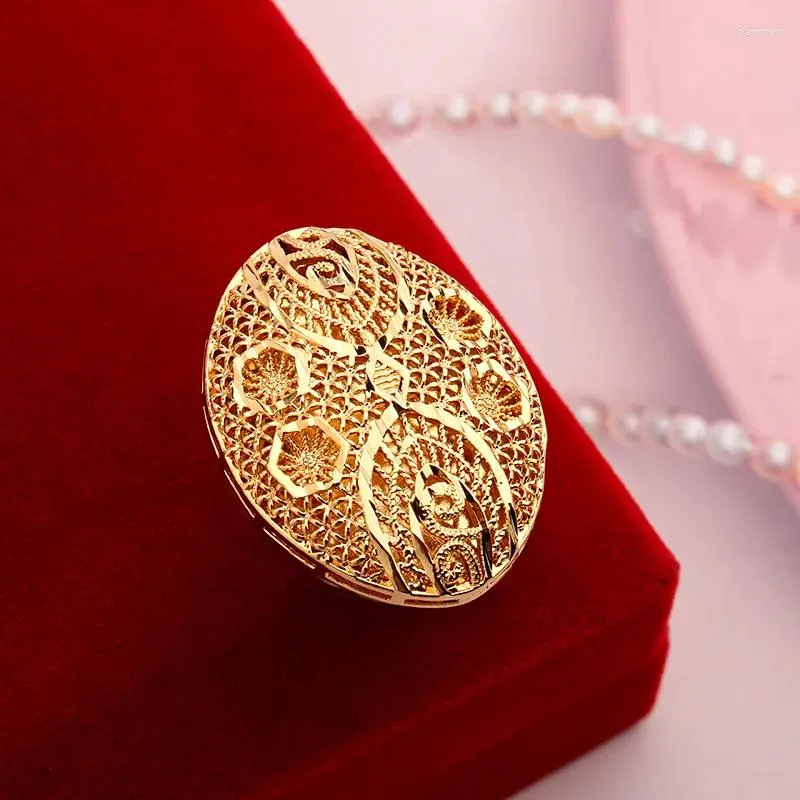Buy Niscka Traditional 24K Gold Plated Pink Wedding Ring online