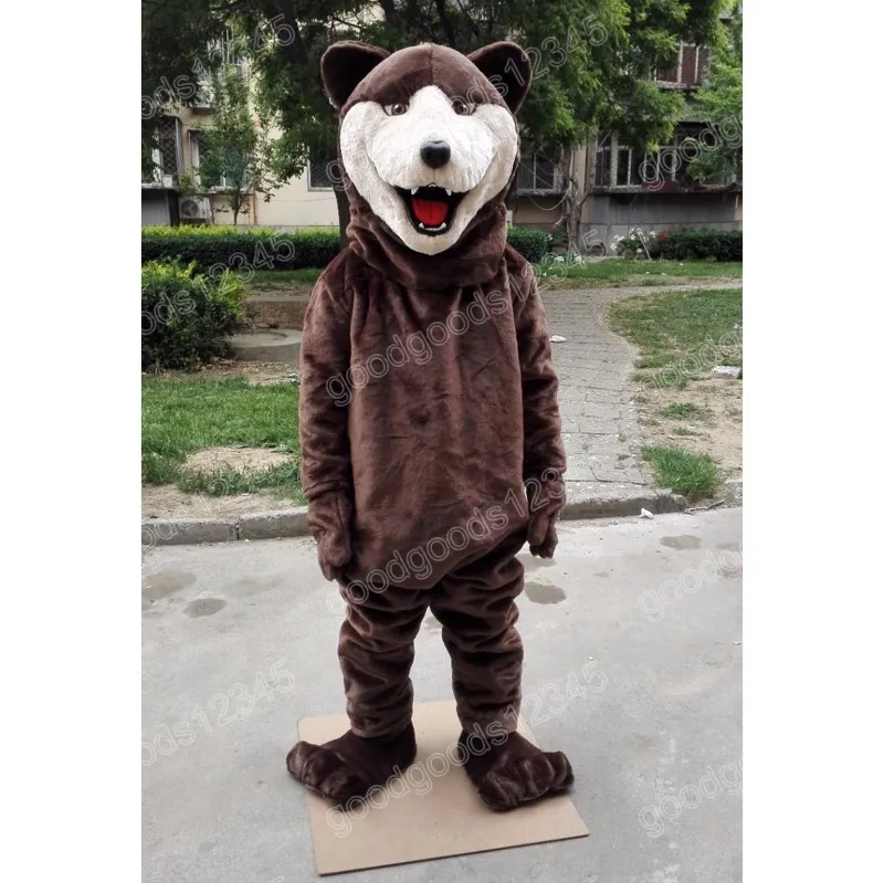 Natalizio brown grizzly orso mascotte costumi di abbigliamento da festa di fantasia da festa di halloween carnival di Natale per la festa di compleanno costume unisex unisex