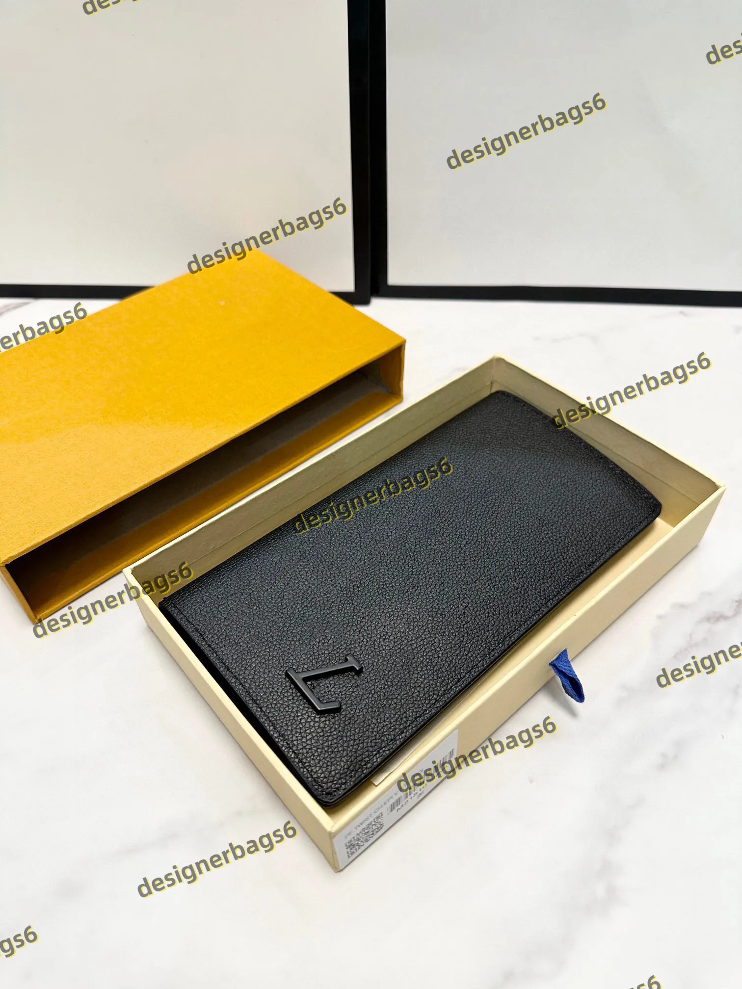 luxury Designers ZIPPY WALLET Wallet Women Genuine Leather Wallets Clutch Long Classical Purse With Orange Box Card Holders Bag Women Bags BLACK 19*10CM