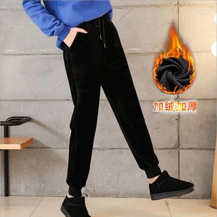 Womens Plush Lamb Fleece Thermal Pants Women For Autumn And Winter