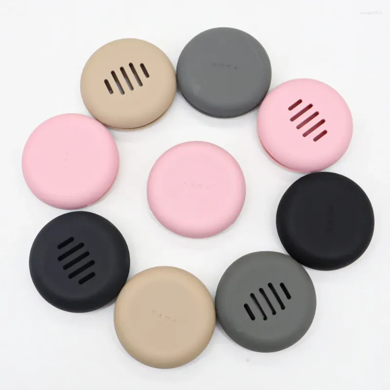 Förvaringslådor Portable Powder Puff Silicone Bag Safe and Don-Toxic Washable Makeup Tool