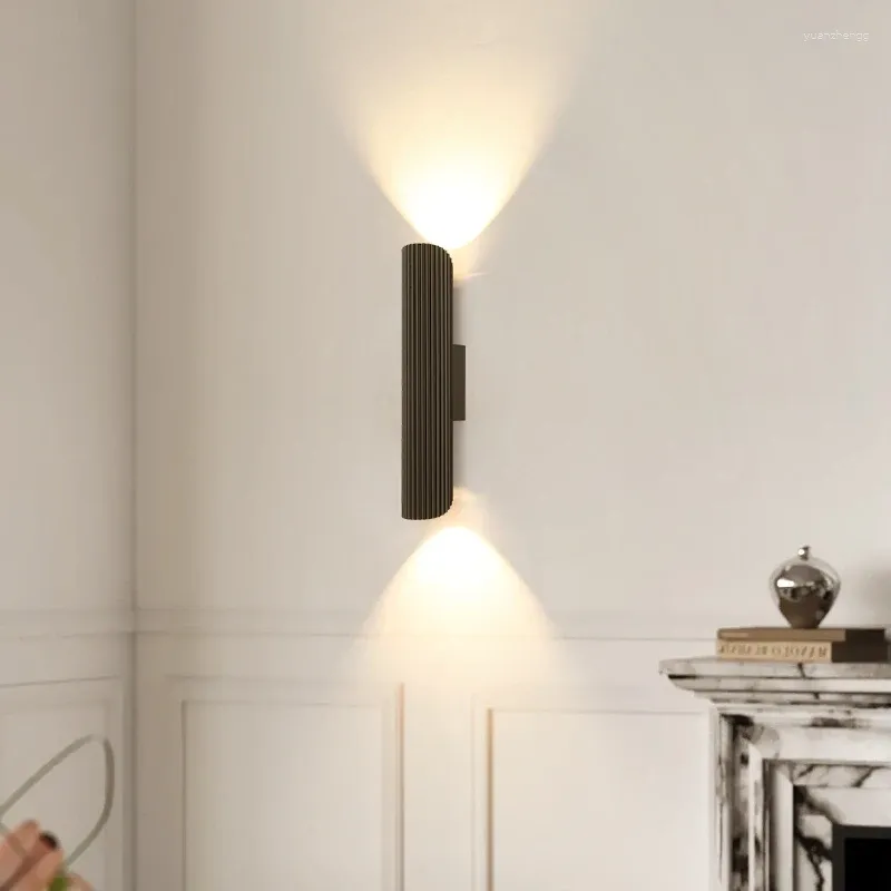 Vägglampor nordiska led lätt hem dekoration sängen sconce lamp för sovrum vardagsrummet