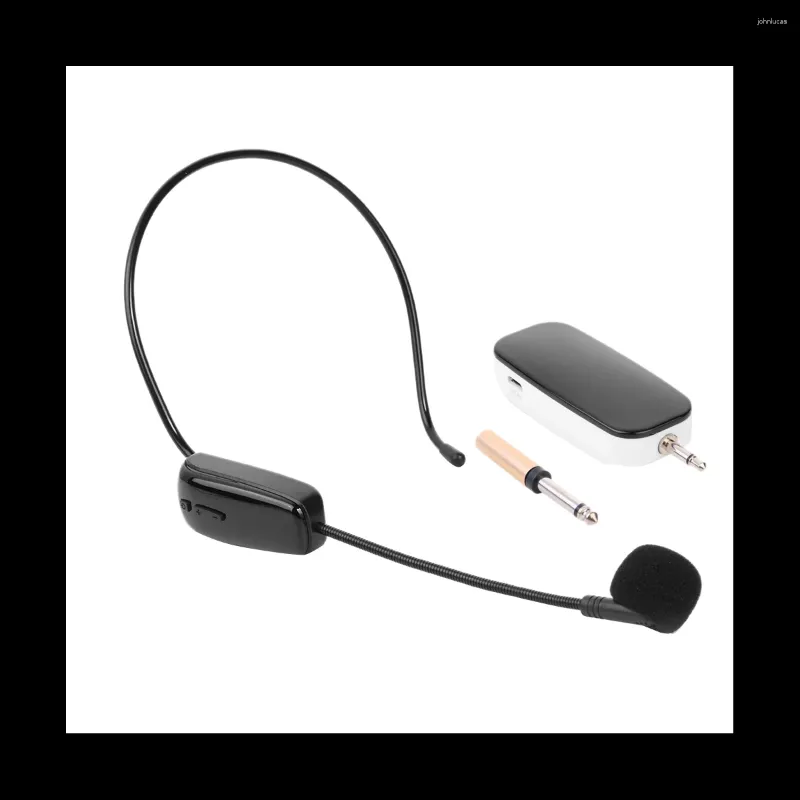 Wireless UHF Capacitive External Microphone For Laptop System With Receiver For Speakers