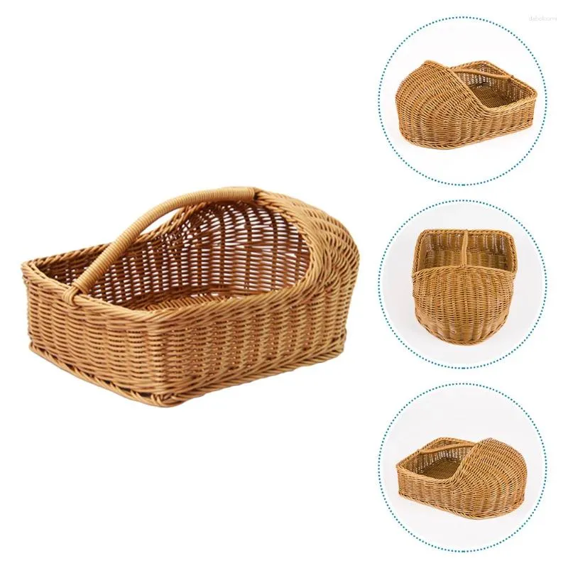 Opbergflessen Rieten Fruitemmer Pantoffels Mand Vlecht Accessoires Huishoudelijke Organizer