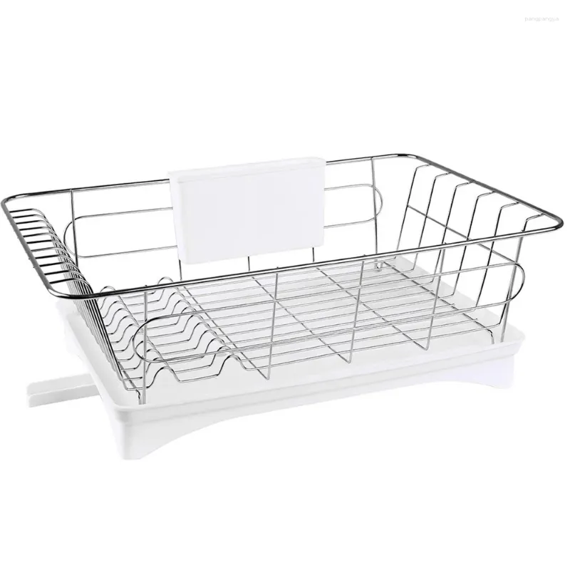 Kitchen Storage Cutlery Drainer Supplies Household Dish Rack Sponge Holder Strainer Utensils Accessory Home Drainage