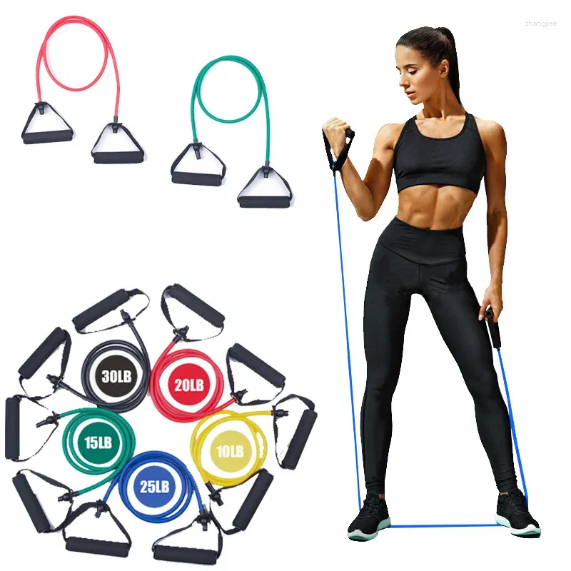 Flexible Exercise Bands With Handles For Fitness, Stretching, And Training  Multifunctional Home Gym Pull Up Sports Rope With Rubber Band From  Zhangjiee, $11