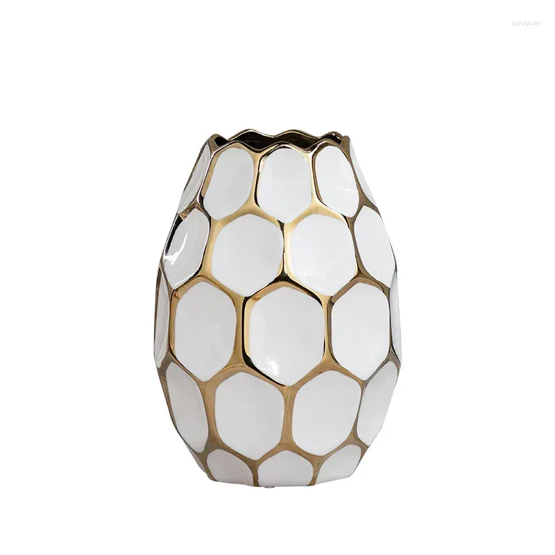 Vasi Creatività Vaso in ceramica Geometria Composizione floreale astratta Accessori idroponici Decorazione domestica moderna Matrimonio