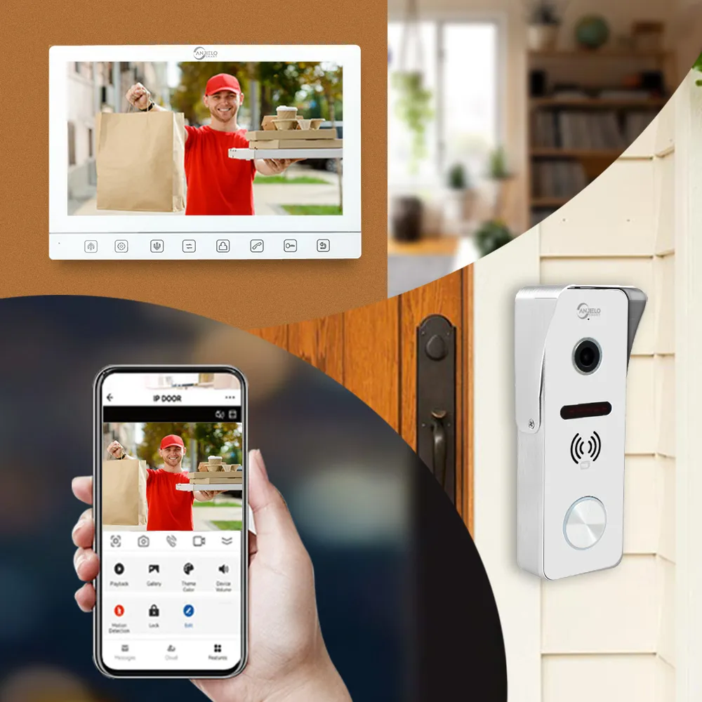 1080P Video Door Phone Intercom System – 10-Inch Wired Touch Monitor With 5-in-1 Unlocking, Motion Detection, Tuya WiFi, 32GB Card Included For Villa & Home