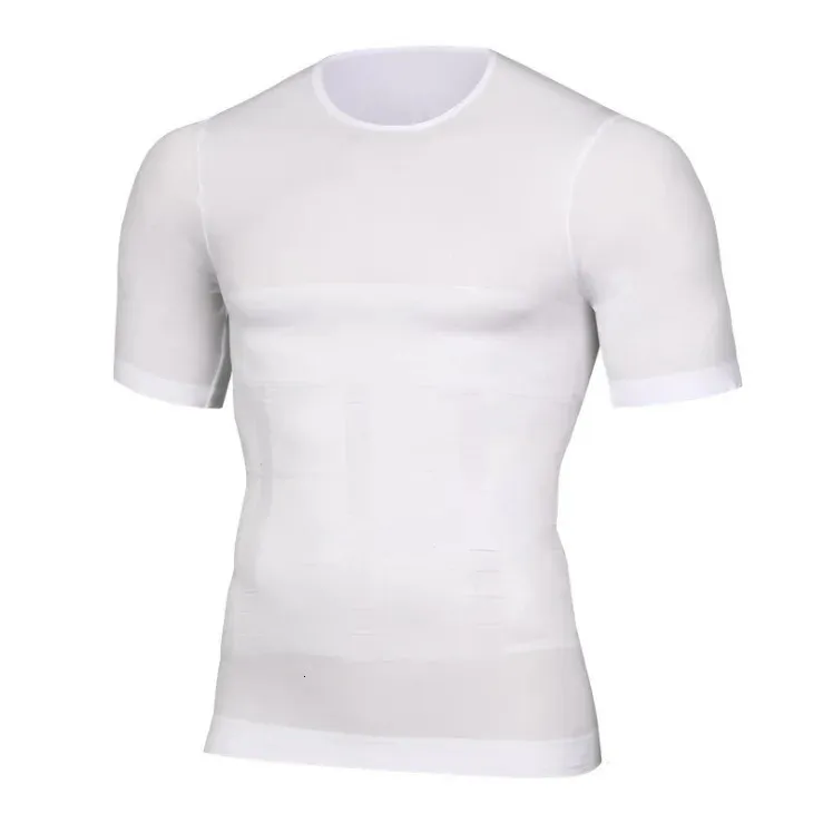 Homens Body Shapers Classix Homens Body Toning T-shirt Ginecomastia Compressão Camisas Postura Corrector Undershirt Barriga Emagrecimento Corretivo Cueca 231030