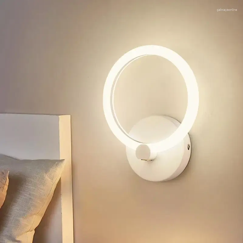 Wandlamp Verlichting LED Slaapkamer Nachtkastje El Gangpad Ingang Trap TV Achtergrond Cirkel Decor