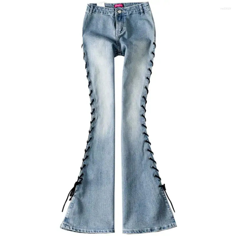 Damesjeans 25-31 Dames Hoge Taille Klassieke 4 Seizoenen Stretch Bell Bottom Broek Kwaliteit Cowboy Denim Flares Broek