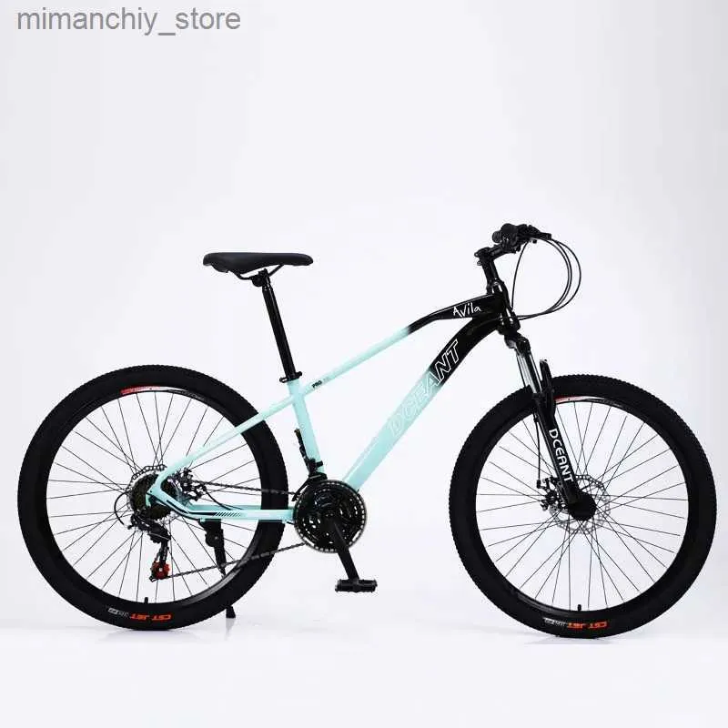 Bikes 26 27.5 29 Inch Mountain Bike Adult Variable Speed Shock Absorption Male And Female Bicycle 21 Speed Commuter Motion Bicycle Q231030