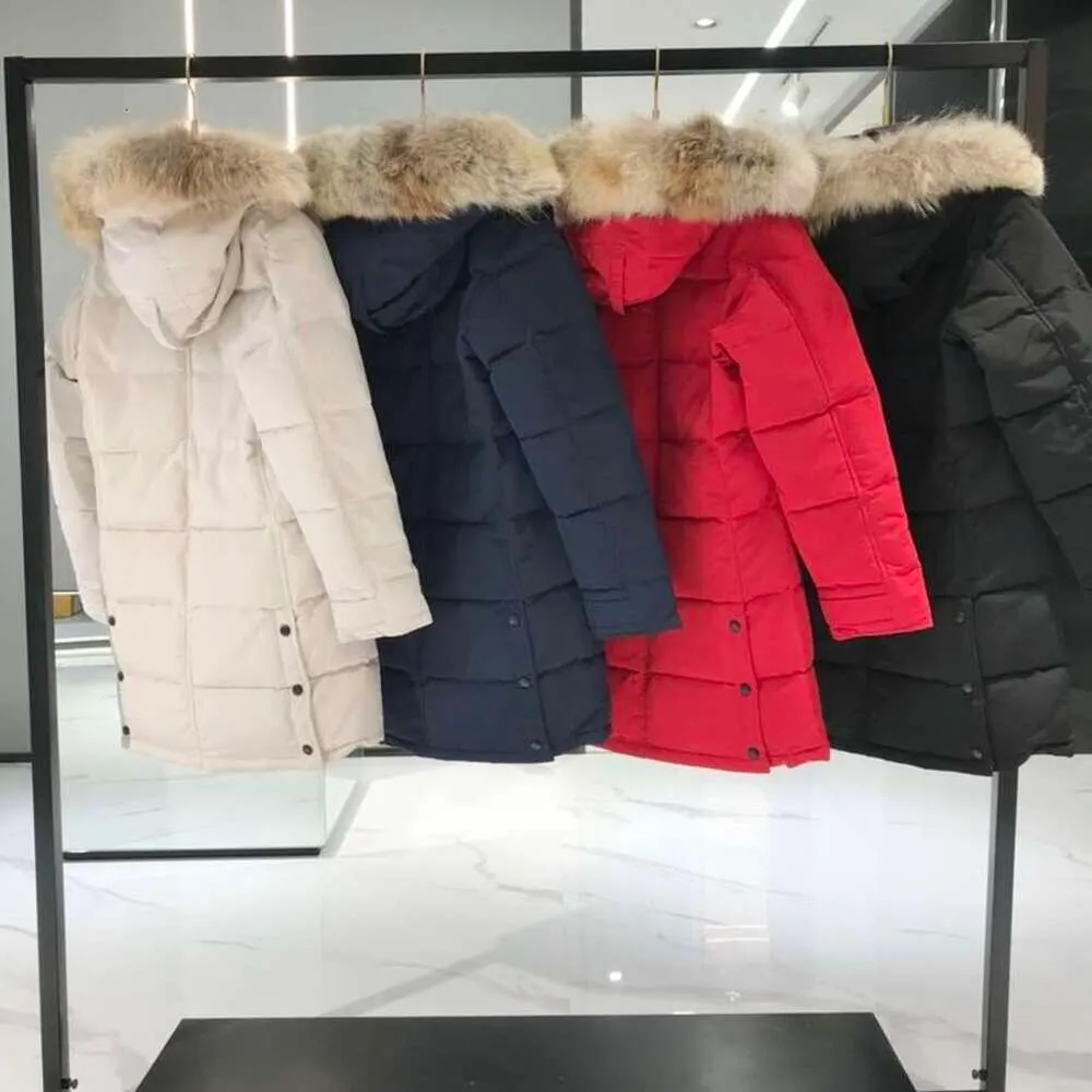 Designer Canadian Goose halflange versie pufferdons damesjack donsparka's winter dikke warme jassen dames winddicht streetwear718