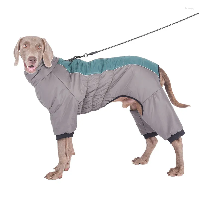 Vêtements pour chiens moyens et grands chiens gilet veste imperméable tenue réfléchissante hiver chaud épaissir manteau pour animaux de compagnie vêtements