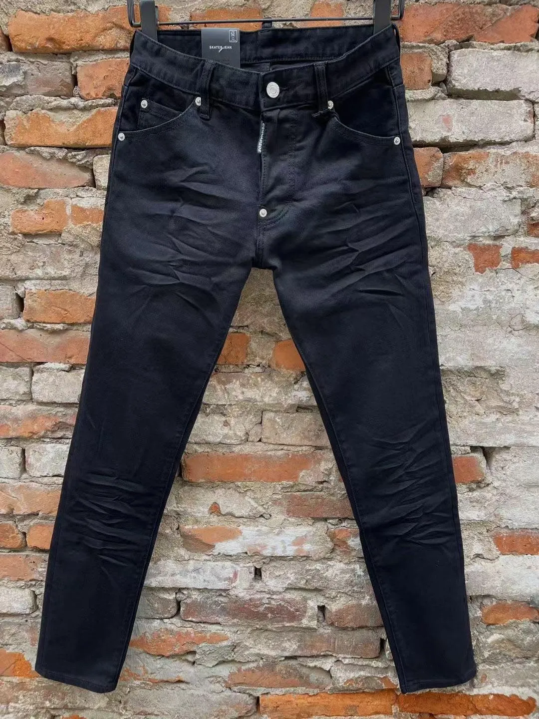 Jeans da uomo di moda firmati Pantaloni casual slim da uomo Pantaloni elastici Jeans di marca in denim di cotone sciolto blu chiaro per uomo