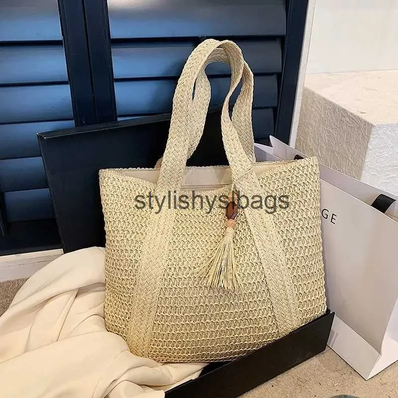 Bolsas de ombro bolsas elegantes mulheres bolsa de palha bolsa feminina férias praia bolsa superior bolsa moda retro bolsa de ombro 2023stylishyslbags