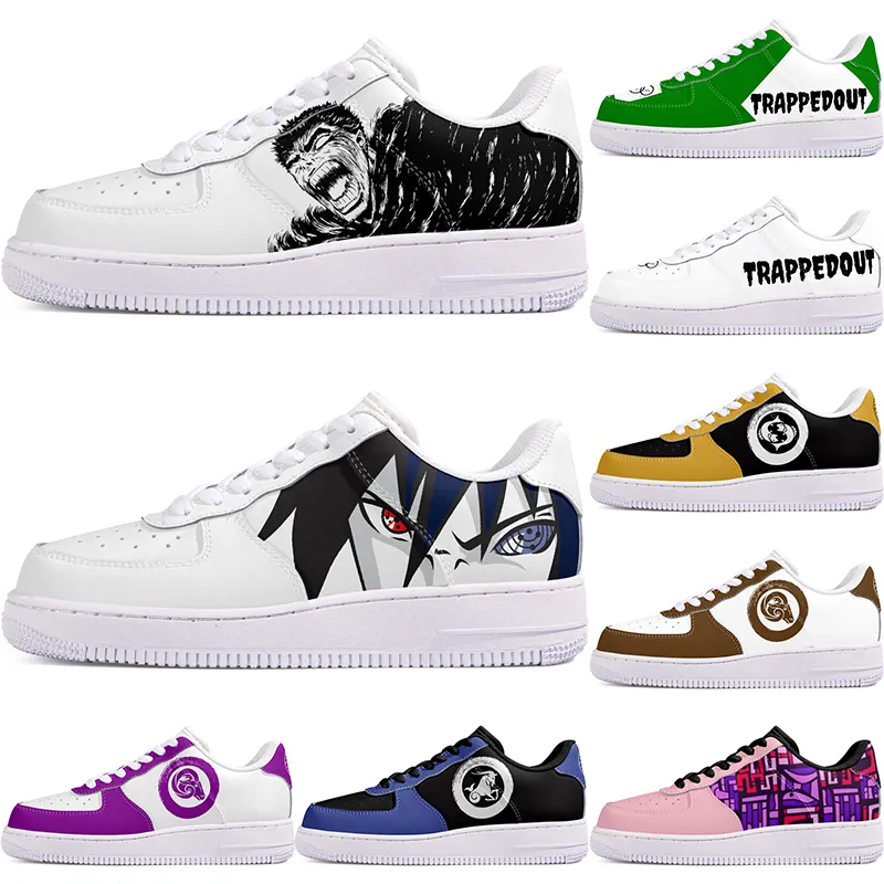 DIY schoenen winter zwart mooie herfst heren vrijetijdsschoenen één voor heren dames platform casual sneakers Klassiek schoon cartoon graffiti trainers sport 62303