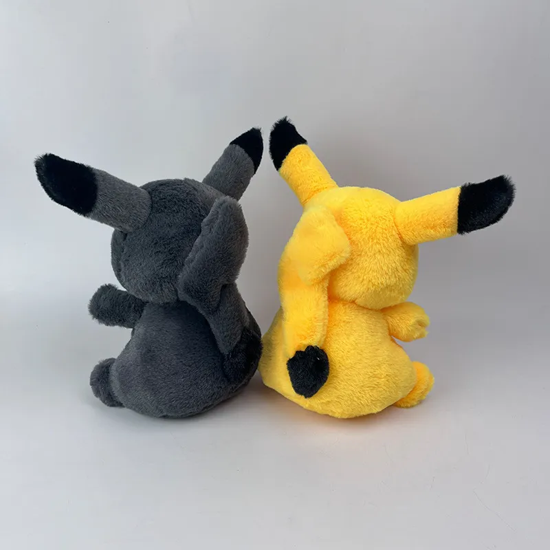 Wholesale cute black pika plush toys for kids game Playmates Holiday gifts Claw machine prizes