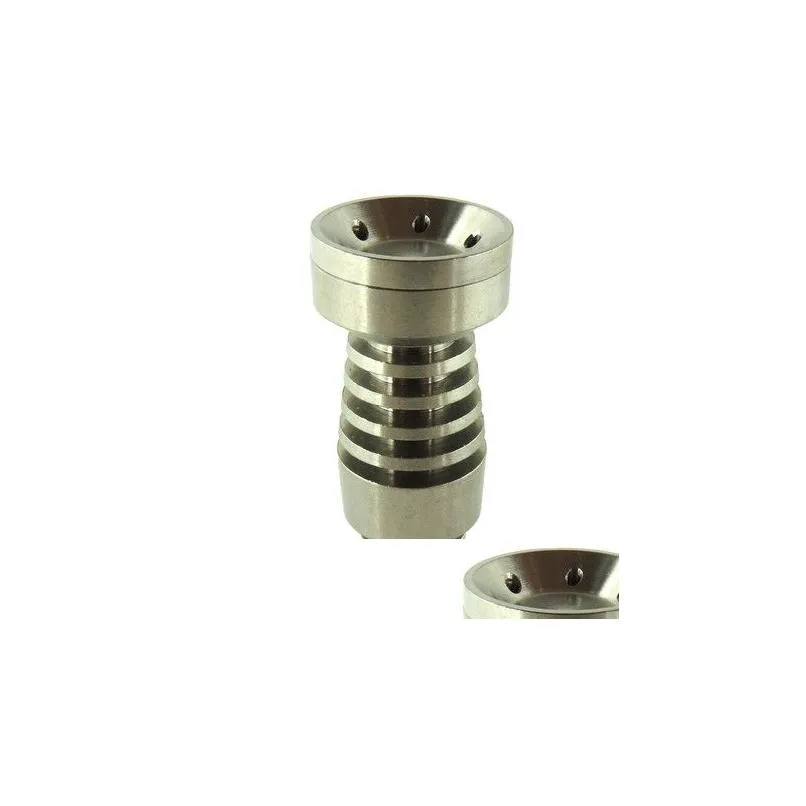 Other Hand Tools Male Domeless Smoking Titanium Nail 4 In 1 14Mm 18Mm Dual Function Gr2 For Wax Oil Hookah Water Pipes Dab Rigs Drop Dhpuc